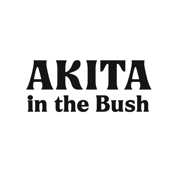 Akita in the Bush 